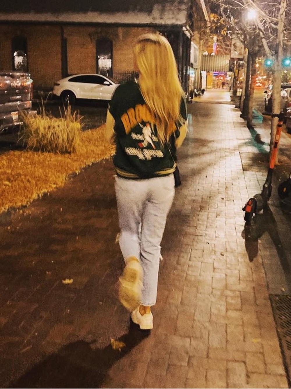 Women’s SHEIN athletic letter bomber baseball jacket overcoat